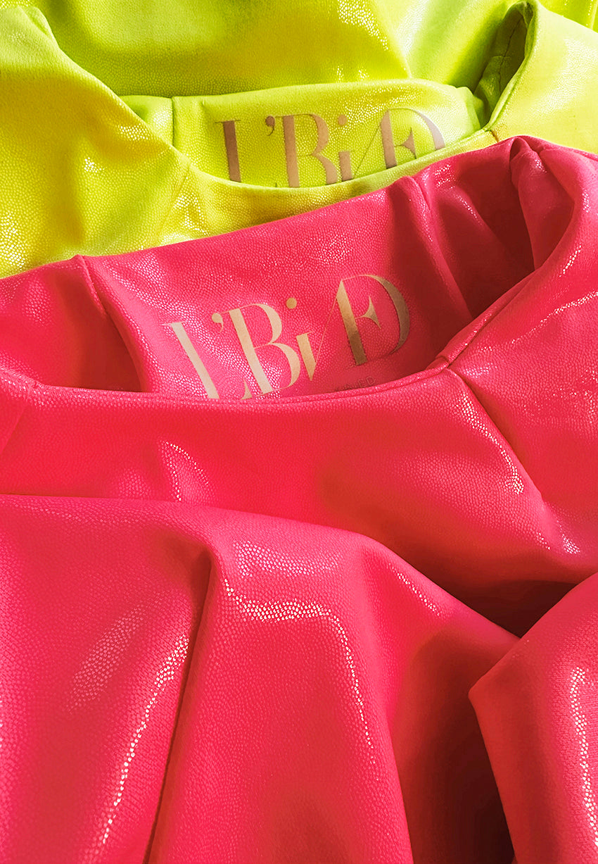 Blooming Yellow Neon Wet Sculpt Dress