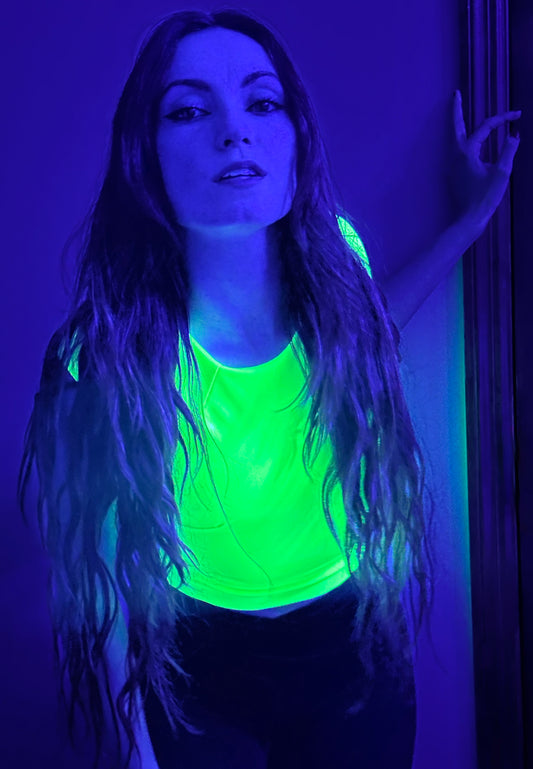 Neon Wet Sculpt Top in Blooming Yellow
