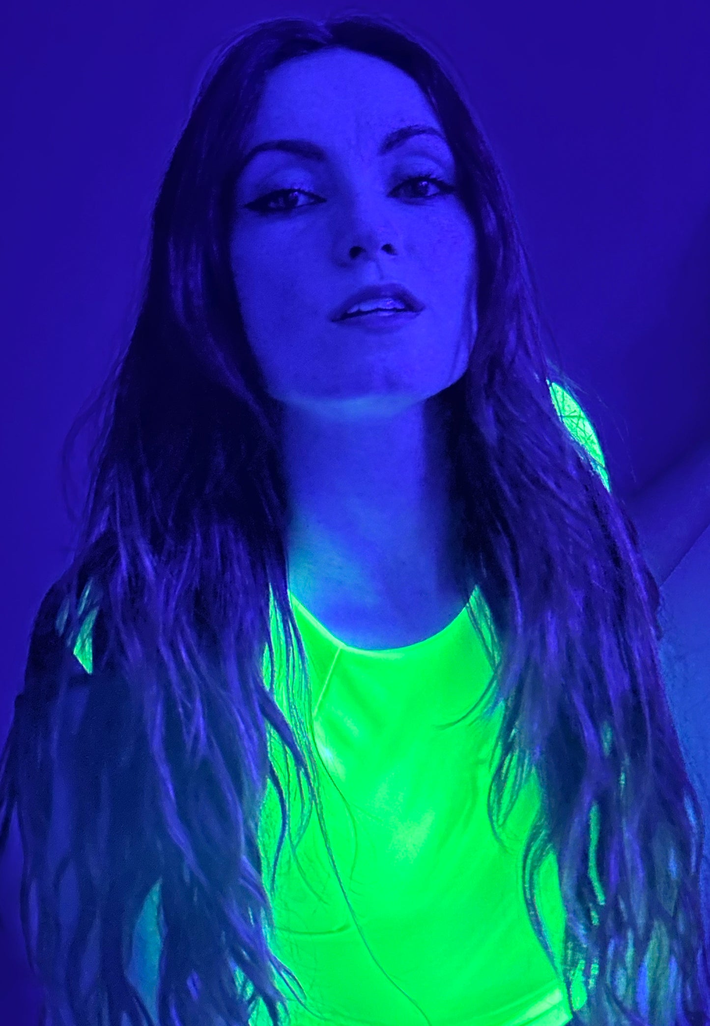 Blooming Yellow Neon Wet Sculpt Dress