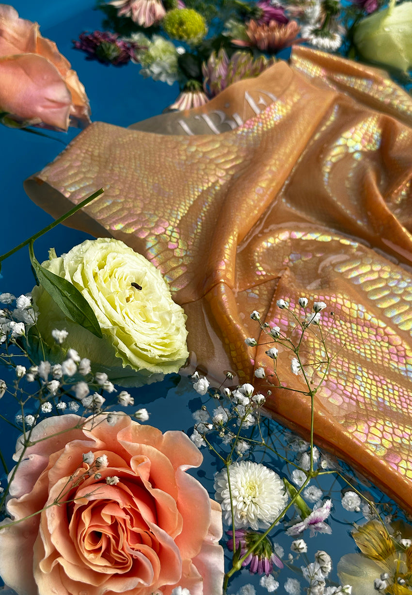 Pearl Snake Tank Top in Champagne Pearl