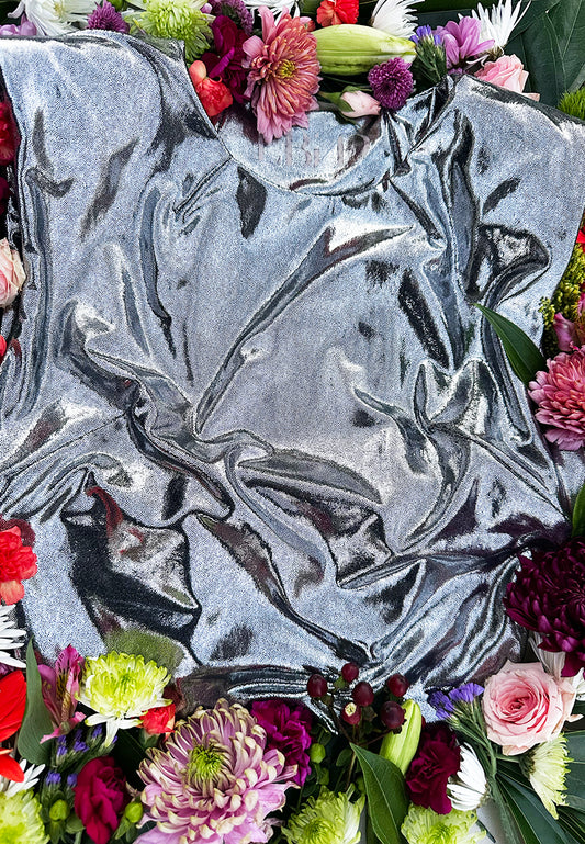 Liquid Pewter Sculpt Top