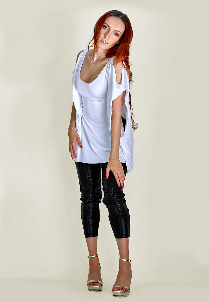 Swan Tunic Top in Selenite White