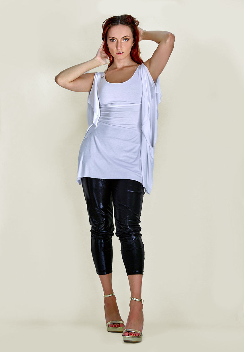 Swan Tunic Top in Selenite White