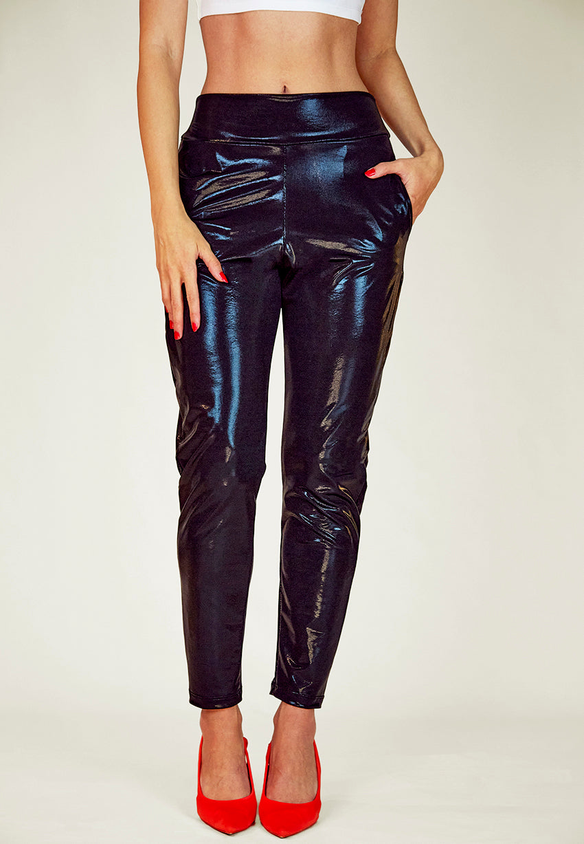 Obsidian Black Slouch Pants