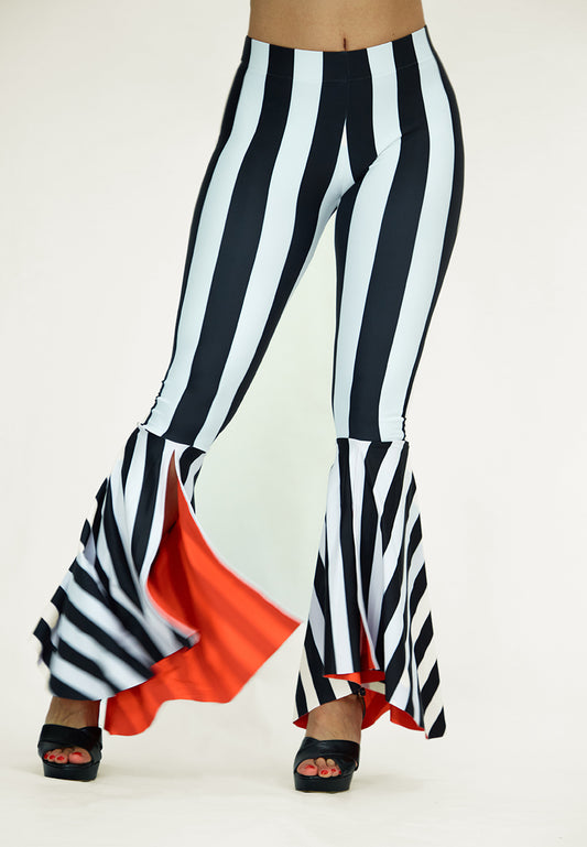 The Lebied Striped Flare Pants