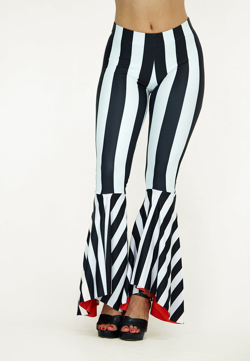 The Lebied Striped Flare Pants