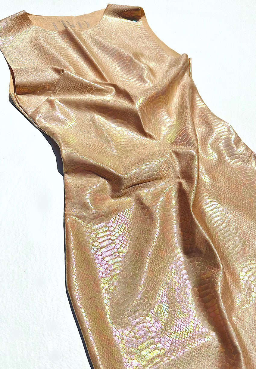 Pearl Snake Dress in Leucistic Cobra
