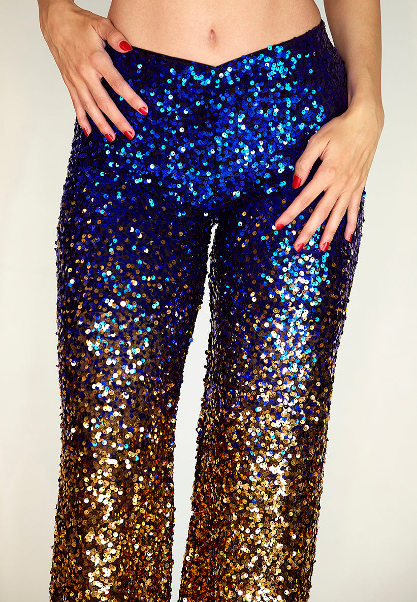 Limited Edition Slava Sequin Palazzo Pants