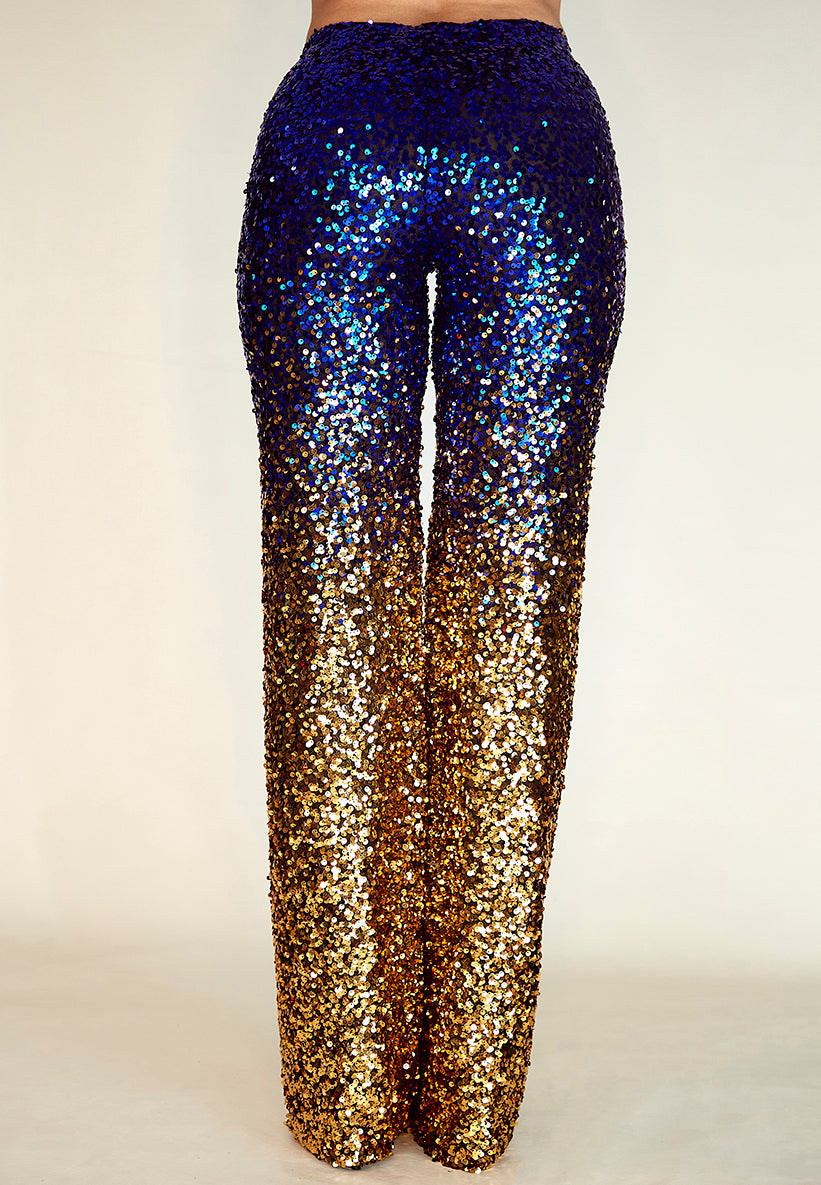 Limited Edition Slava Sequin Palazzo Pants