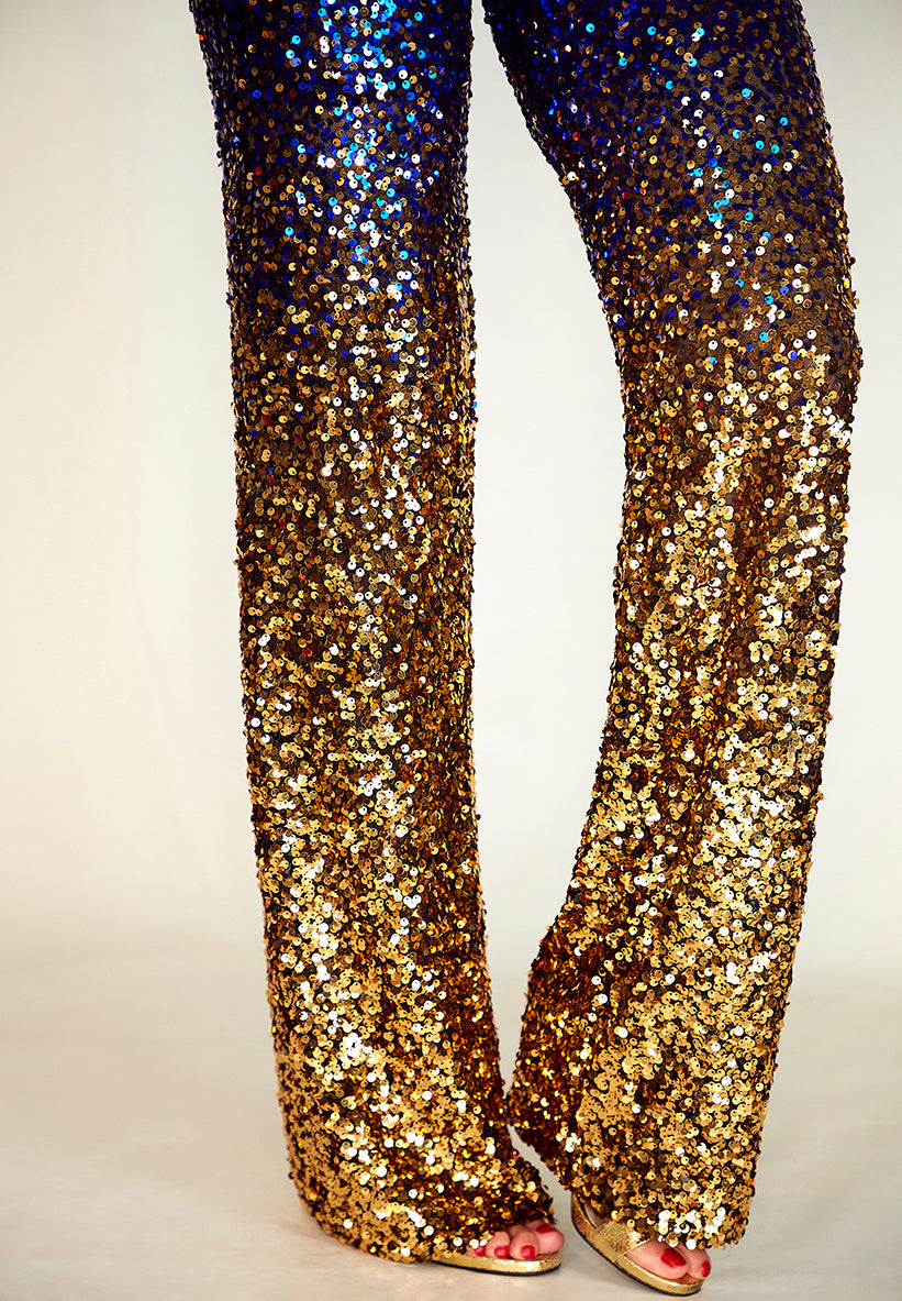 Limited Edition Slava Sequin Palazzo Pants