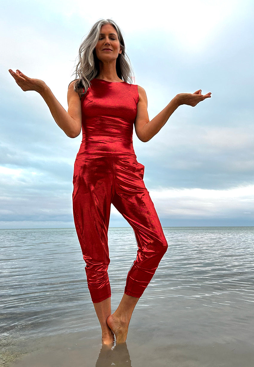 Ruby Red Long Tank Top