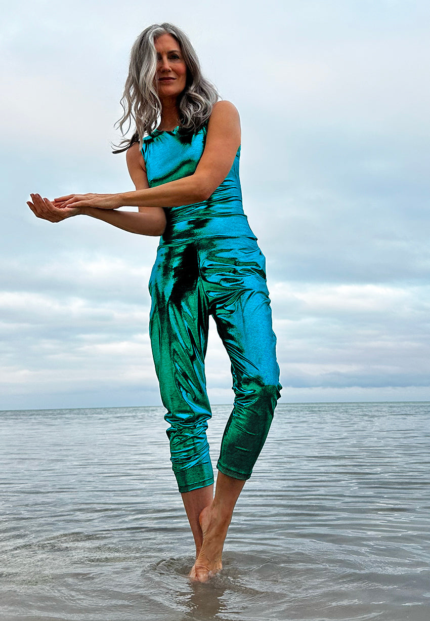 Paradise Blue Long Tank Top
