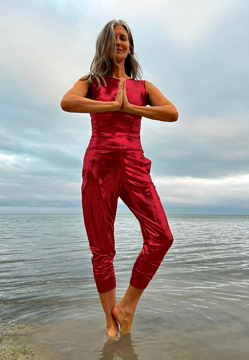 Ruby Red Long Tank Top