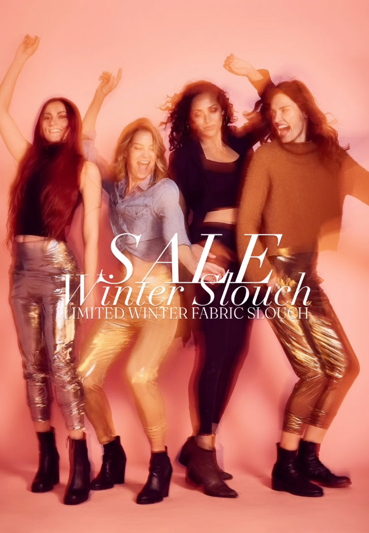 SALE/ Winter Liquid Metal Slouch Pants