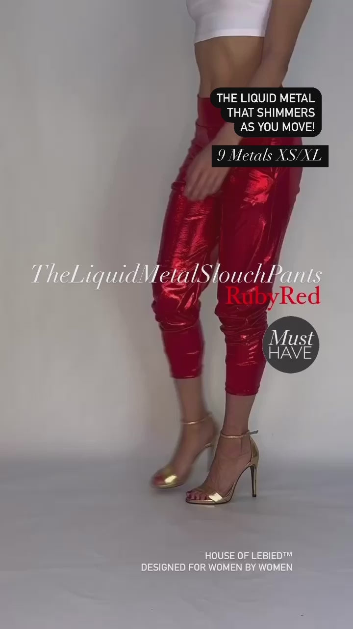 Ruby Red Slouch Pants – House of Lebied