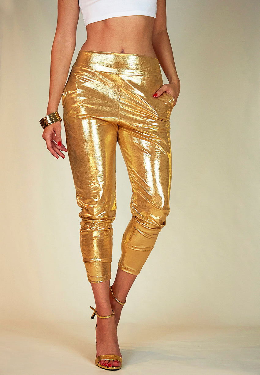 Champagne Gold Slouch Pants – House of Lebied