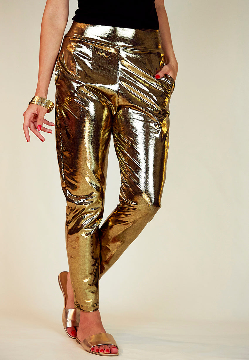 Women's Gold Poly Silk Solid Straight Pants - Juniper | Straight pants,  Fast fashion, Slim pants